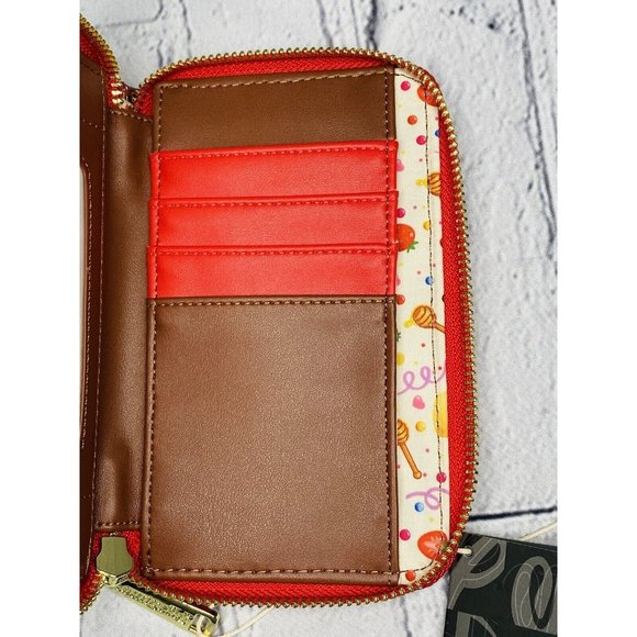 Loungefly‎ Disney Winnie The Pooh Ice Cream Wallet Sweet Treat Zip Around - Picture 5 of 9